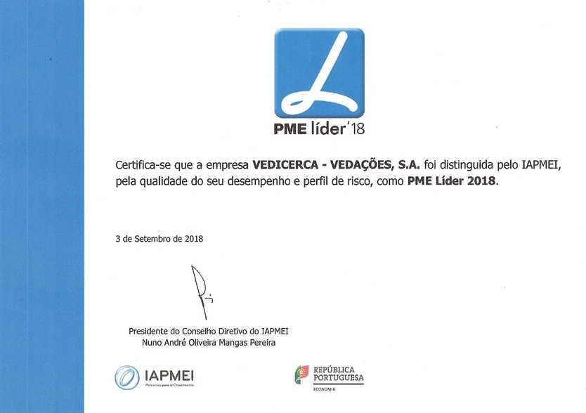 Certificado PME Líder 2018