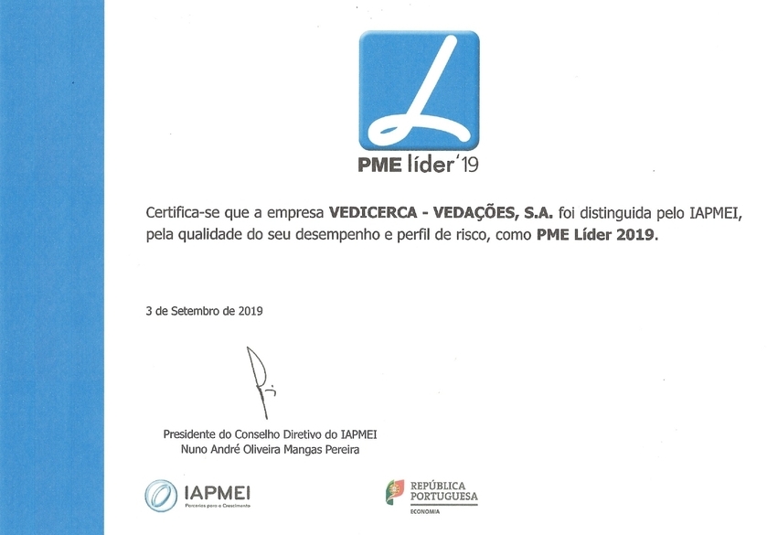 Certificado PME Líder 2019