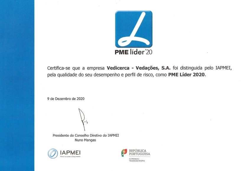 Certificado PME Líder 2020